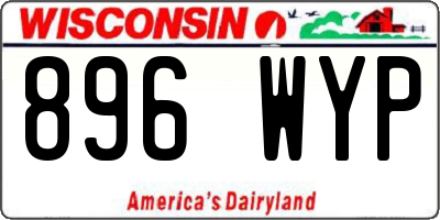 WI license plate 896WYP
