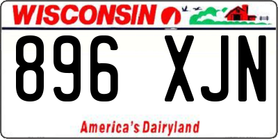 WI license plate 896XJN