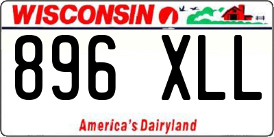 WI license plate 896XLL