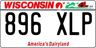 WI license plate 896XLP