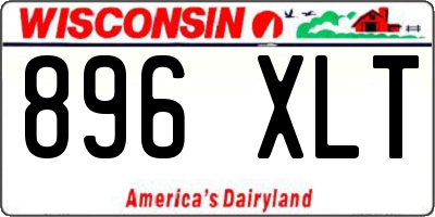 WI license plate 896XLT