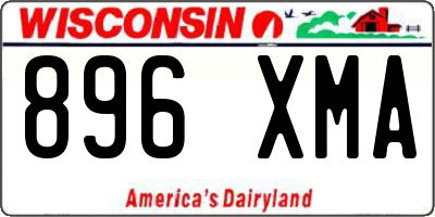 WI license plate 896XMA