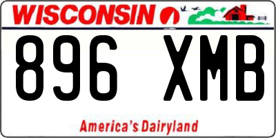 WI license plate 896XMB