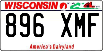 WI license plate 896XMF