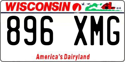 WI license plate 896XMG