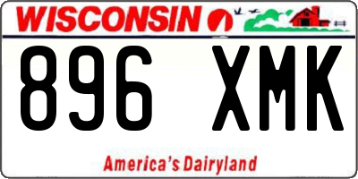 WI license plate 896XMK