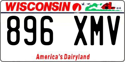 WI license plate 896XMV