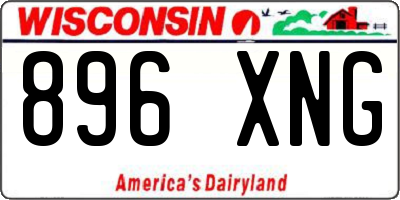 WI license plate 896XNG