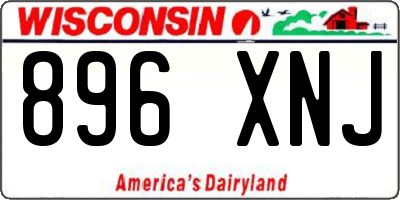 WI license plate 896XNJ