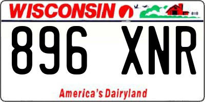 WI license plate 896XNR