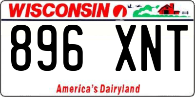 WI license plate 896XNT