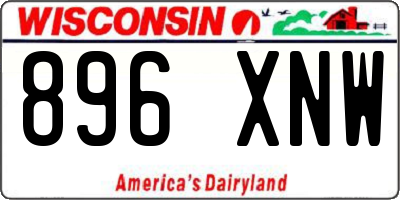 WI license plate 896XNW