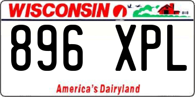 WI license plate 896XPL
