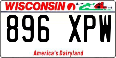 WI license plate 896XPW