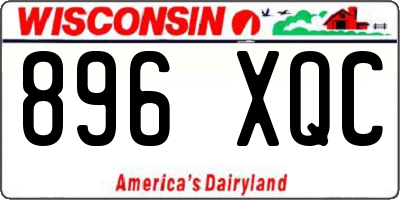 WI license plate 896XQC