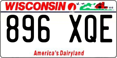 WI license plate 896XQE