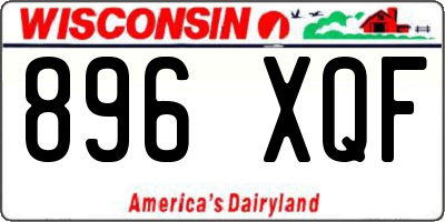 WI license plate 896XQF