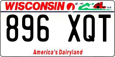 WI license plate 896XQT