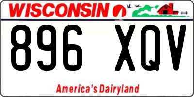 WI license plate 896XQV