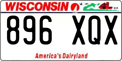 WI license plate 896XQX