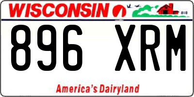 WI license plate 896XRM