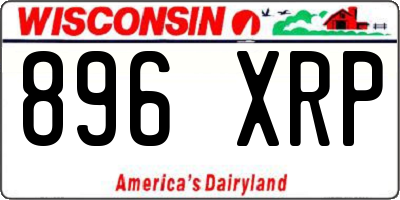 WI license plate 896XRP