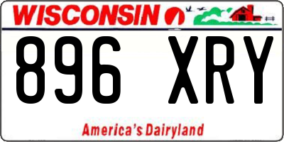 WI license plate 896XRY