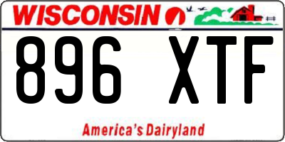 WI license plate 896XTF