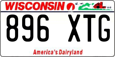 WI license plate 896XTG