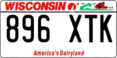 WI license plate 896XTK