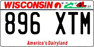 WI license plate 896XTM