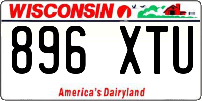 WI license plate 896XTU