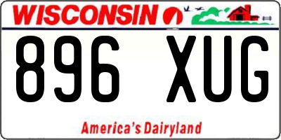 WI license plate 896XUG