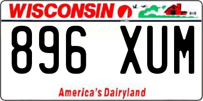 WI license plate 896XUM