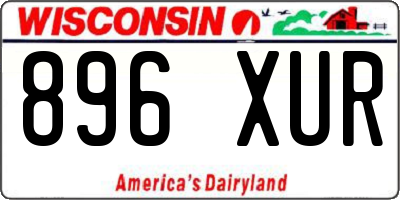WI license plate 896XUR