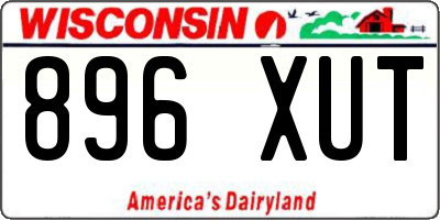 WI license plate 896XUT