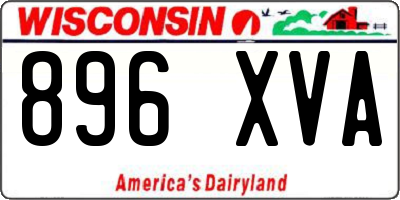 WI license plate 896XVA