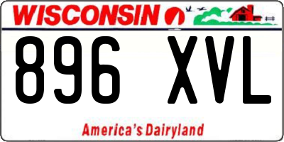WI license plate 896XVL