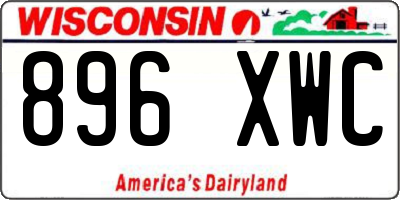 WI license plate 896XWC