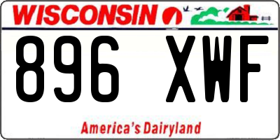 WI license plate 896XWF