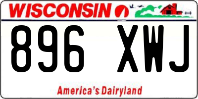 WI license plate 896XWJ