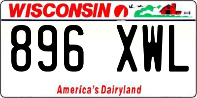 WI license plate 896XWL