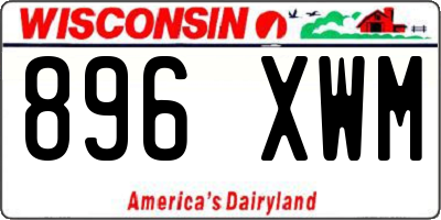 WI license plate 896XWM