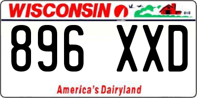 WI license plate 896XXD