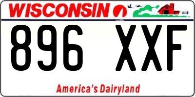 WI license plate 896XXF