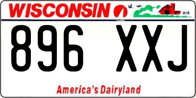 WI license plate 896XXJ