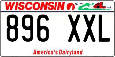 WI license plate 896XXL