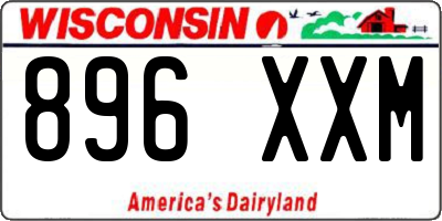 WI license plate 896XXM