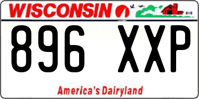 WI license plate 896XXP