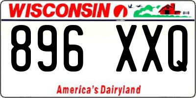 WI license plate 896XXQ